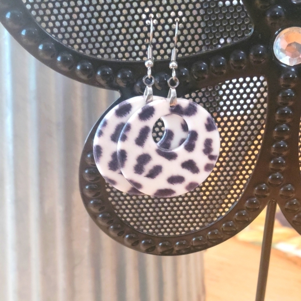 Animal Print Dangles